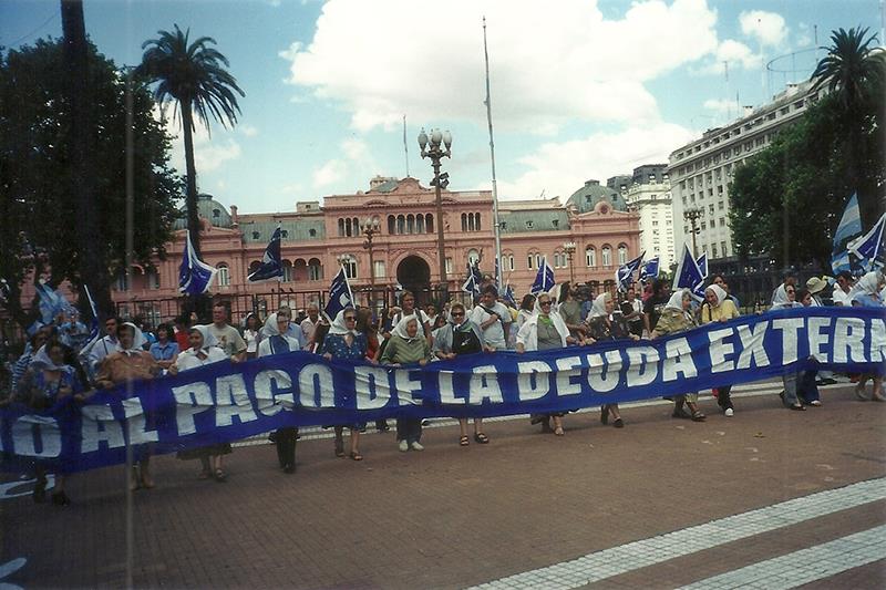 ​The Mothers of Plaza de Mayo Association protesting